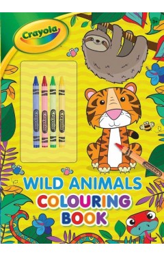 CRAYOLA WILD ANIMALS COLOURING BOOK